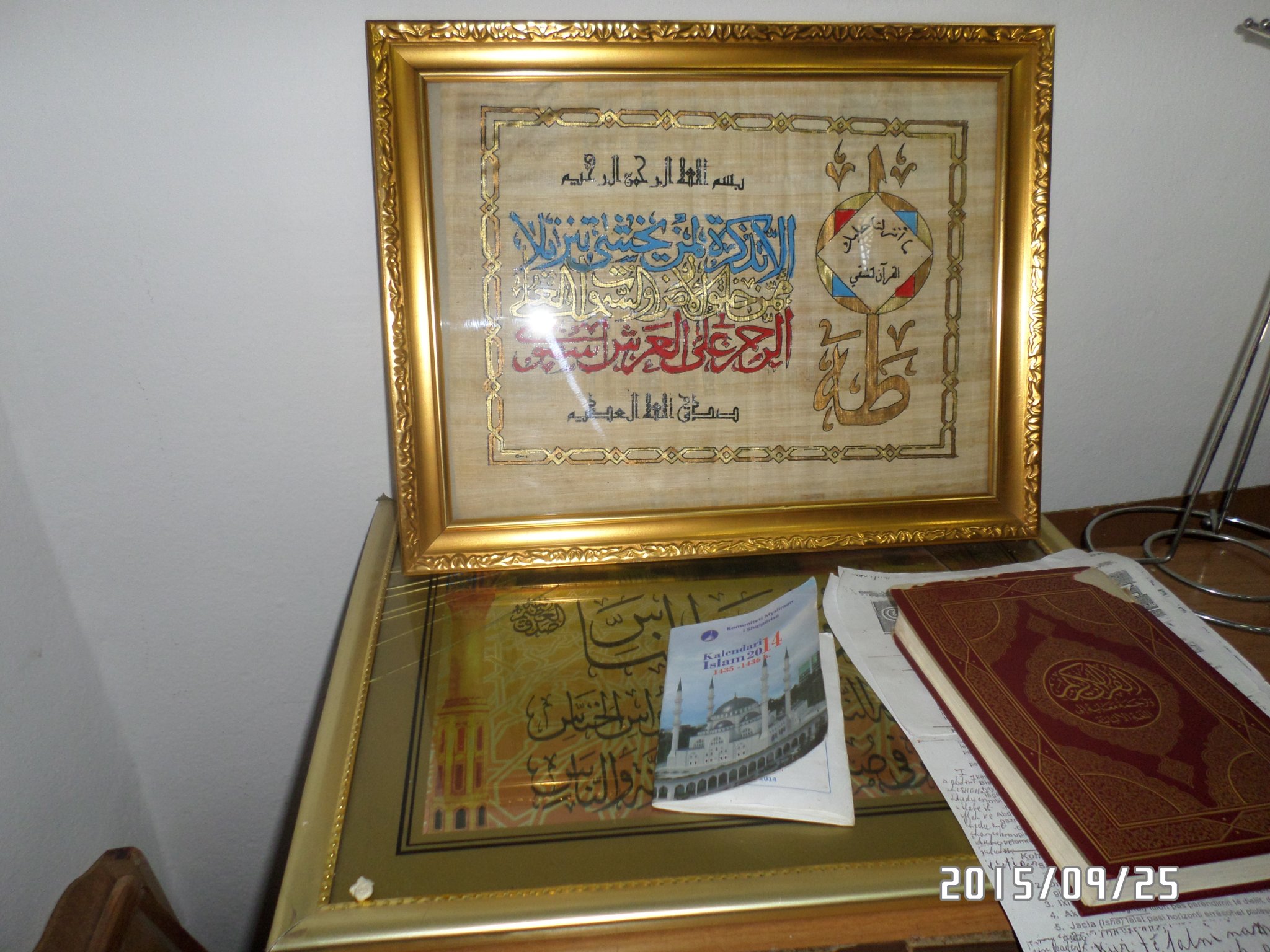 A Koran és egy iszlám naptár Forrás: saját kép